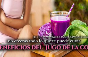 Beneficios del  jugo de la col