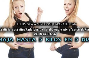 Increible dieta para bajar 5 libras en 5 dias hecha por un cardiólogo