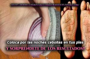 Descubre que sucede si duermes con cebollas en los pies