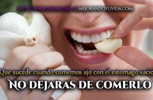 ¿Qué sucederá si comemos ajo con el estómago vacío?