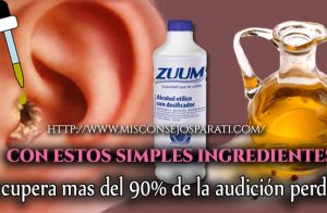 Recobra tu audición  en un 90% o mas con este remedio