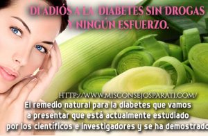 Dí adiós a la  diabetes sin Drogas y ningún esfuerzo.