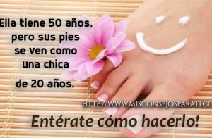 Ella tiene 50 años, pero sus pies se ven como una chica de 20 años. Entérate cómo hacerlo!