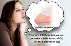 métodos casero para saber si estás embarazada.
