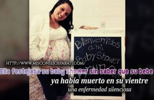 Ella festejaba su baby shower sin saber que su bebe ya había muerto en su vientre