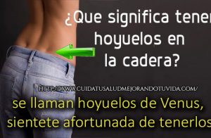¿Que significa tener hoyuelos en la cadera?  se llaman hoyuelos de Venus