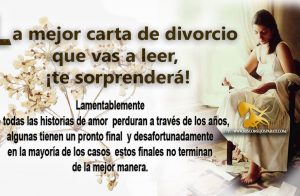 Carta de divorcio, no todo es como crees!!