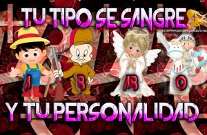 Tu tipo de sangre y tu personalidad