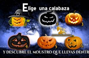 Elige una calabaza y descubre el personaje de terror que llevas dentro.