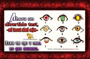 Ahora un divertido test, el test del ojo,