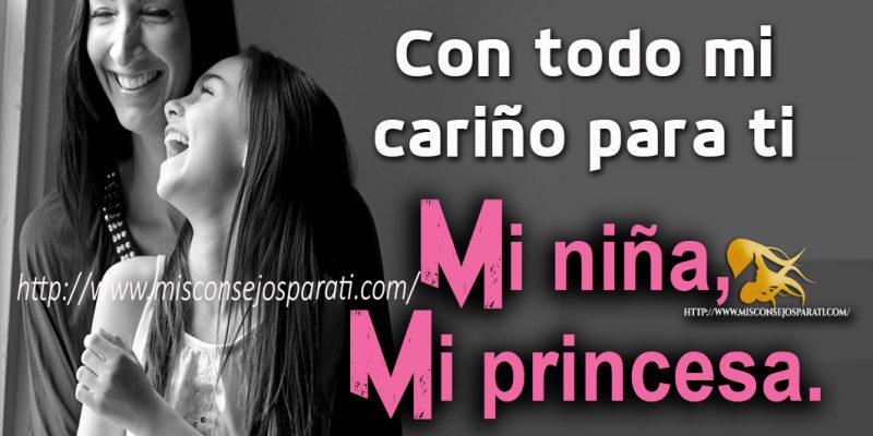 Estas palabras son para mi hija