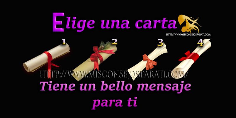 Elige una carta ella tiene un bello mensaje para ti.
