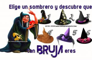 Elige un sombrero y descubre que tan bruja eres