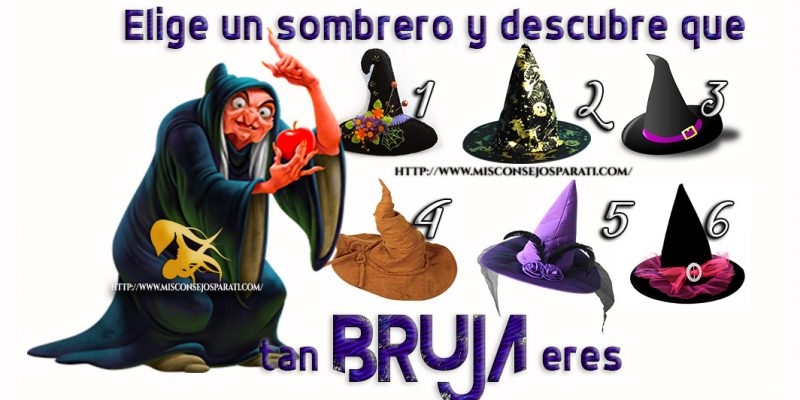 Elige un sombrero y descubre que tan bruja eres