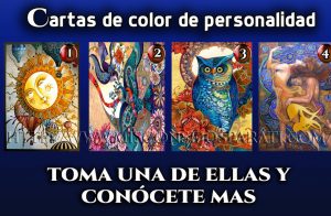 Cartas de color de personalidad, toma una de ellas y conócete mas.