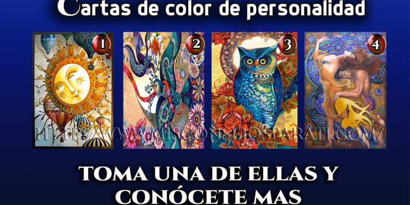 Cartas de color de personalidad, toma una de ellas y conócete mas.