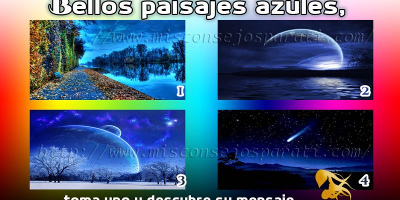 Bellos paisajes azules, toma uno y descubre su mensaje.