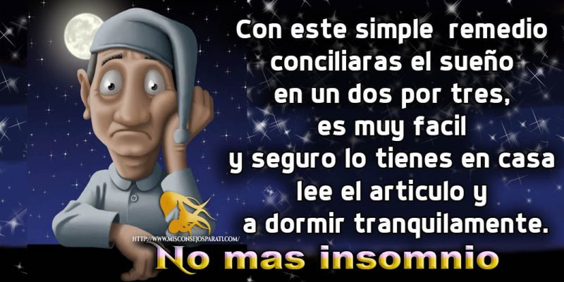 Vuelve a conciliar el sueño.