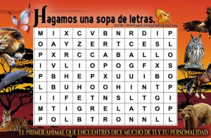 Hagamos una sopa de letras.