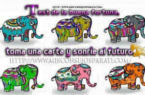 Test de la buena fortuna, toma una carta y sonríe al futuro.