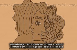 Observa la imagen y ahora dime que ves, un hombre o una mujer.