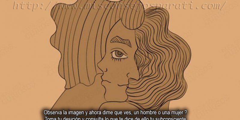 Observa la imagen y ahora dime que ves, un hombre o una mujer.