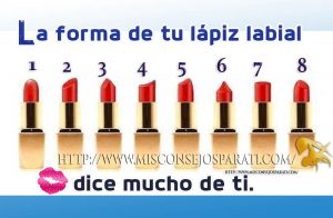 La forma de tu lápiz labial dice mucho de ti.