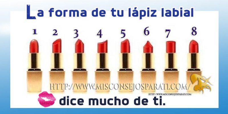 La forma de tu lápiz labial dice mucho de ti.