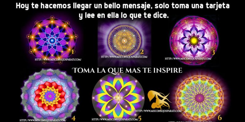 Hoy te hacemos llegar un bello mensaje, solo toma una tarjeta y lee en ella lo que te dice.