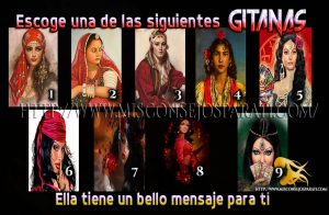 Escoge una de estas tarjeta y nuestra gitana te dirá un bello mensaje.