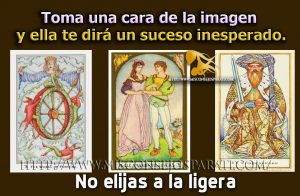 Toma una cara de la imagen y ella te dirá un suceso inesperado.