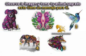 Observa la imagen y toma tu animal sagrado este tiene un mensaje para ti.