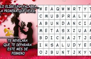 Hagamos una sopa de letras, la primer palabra que te salga es lo que te espera en el mes de febrero.