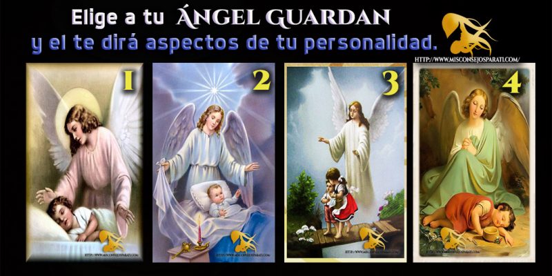 Elige a tu  Ángel Guardan y el te dirá aspectos de tu personalidad.