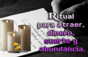Ritual para atraer, dinero, suerte y abundancia.