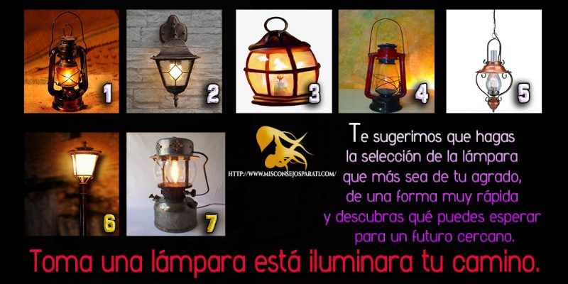Toma una lámpara está iluminara tu camino.
