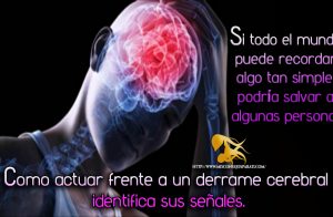 Como actuar frente a un derrame cerebral identifica sus señales.