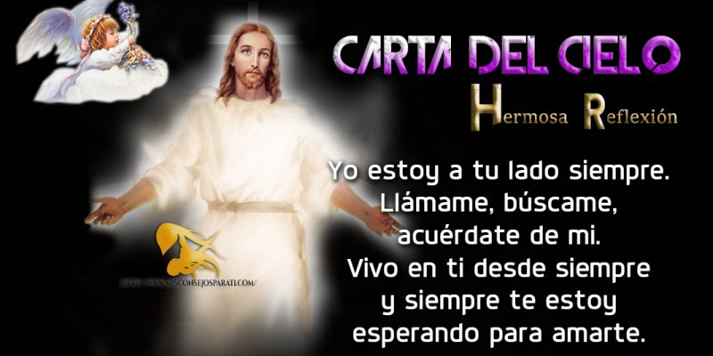 Carta del cielo, reflexión.