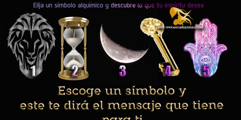 Escoge un símbolo y este te dirá un mensaje para ti.