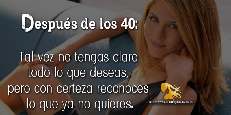 Ser mujer una mujer madura.