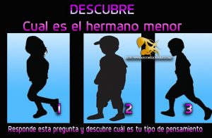 Observa la imagen y di cual crees que es el hermano menor.