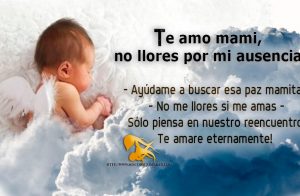 Te amo mami, no llores por mi ausencia.
