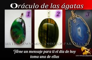 Hoy el oráculo de las ágatas tiene este mensaje para ti.