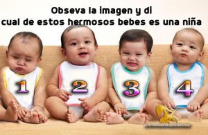 En tu opinion cual de estos bebes es una niña, ella tiene un mensaje para ti.