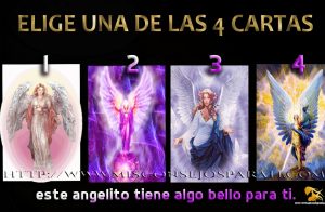 Elige una de las cartas, este angelito tiene algo bello para ti.