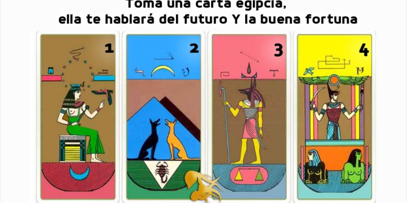 Toma una carta egipcia, ella te hablará del futuro.