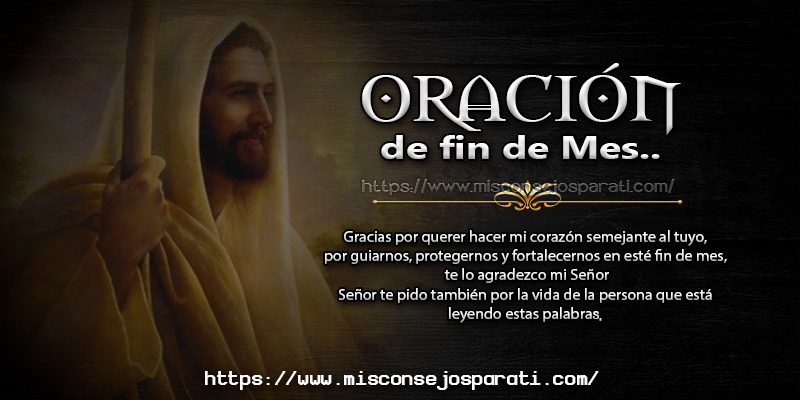 Oración de fin de mes.