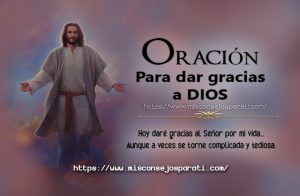 Oración, gracias Señor.
