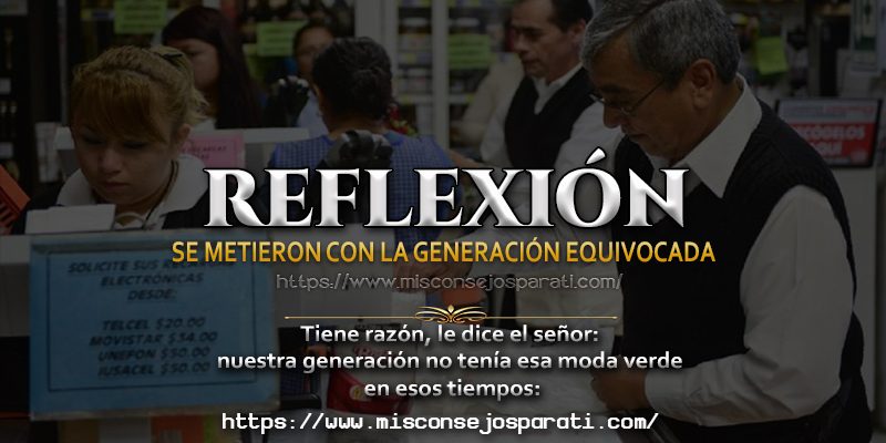 La respuesta del viejito dejó en jaque a la cajera.