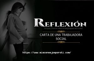 Carta de una trabajadora social.